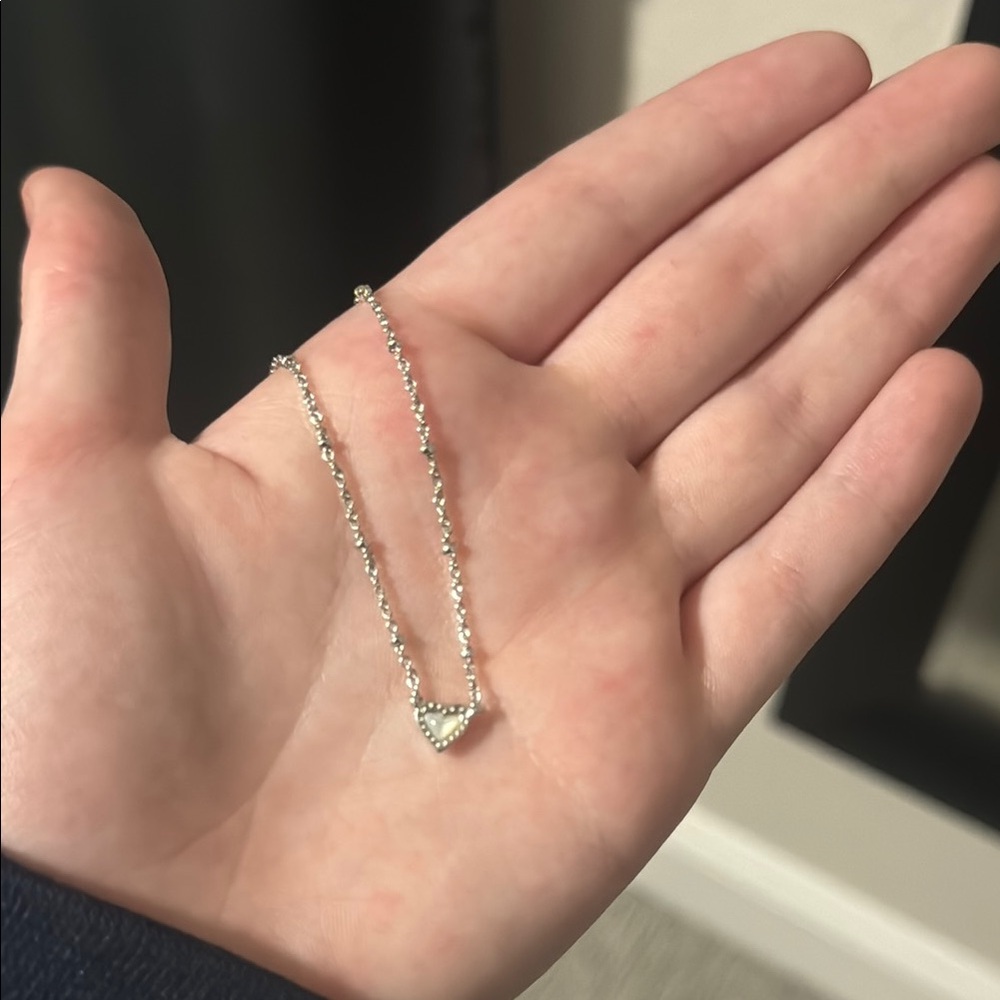 Kendra Scott heart-shaped necklace, BROKEN